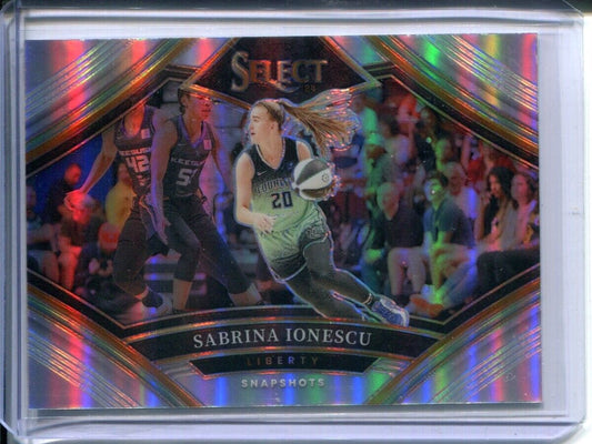 2024 Panini Select WNBA Sabrina Ionescu Snapshots SILVER PRIZM