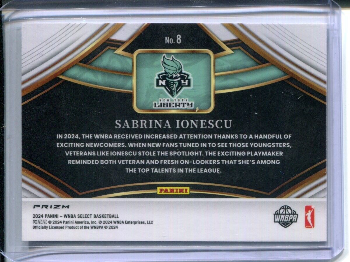 2024 Panini Select WNBA Sabrina Ionescu Snapshots SILVER PRIZM