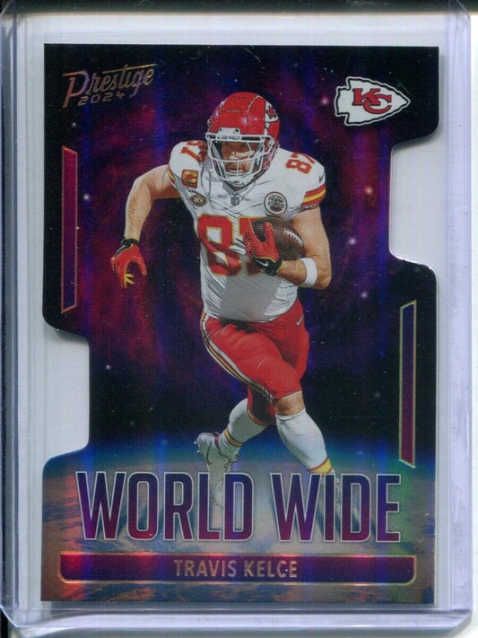 2024 Panini Prestige NFL World Wide Die Cut CASE HIT SP Travis Kelce Chiefs