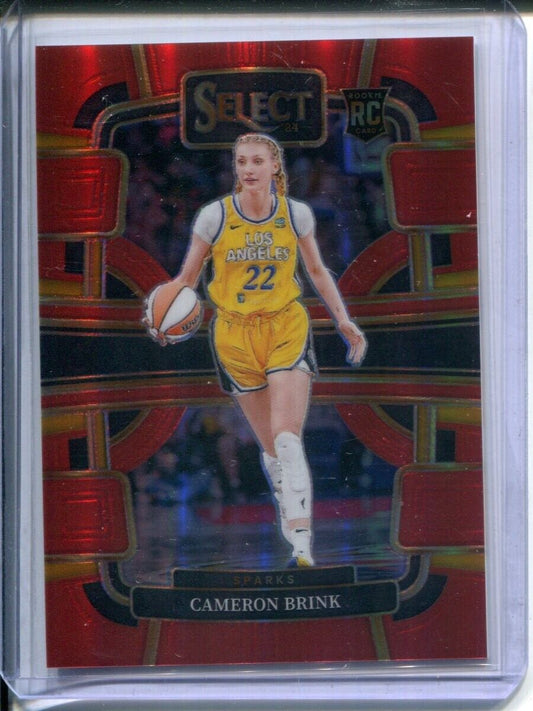 2024 Panini Select WNBA #56 RED PRIZM Rookie #98/149 Cameron Brink