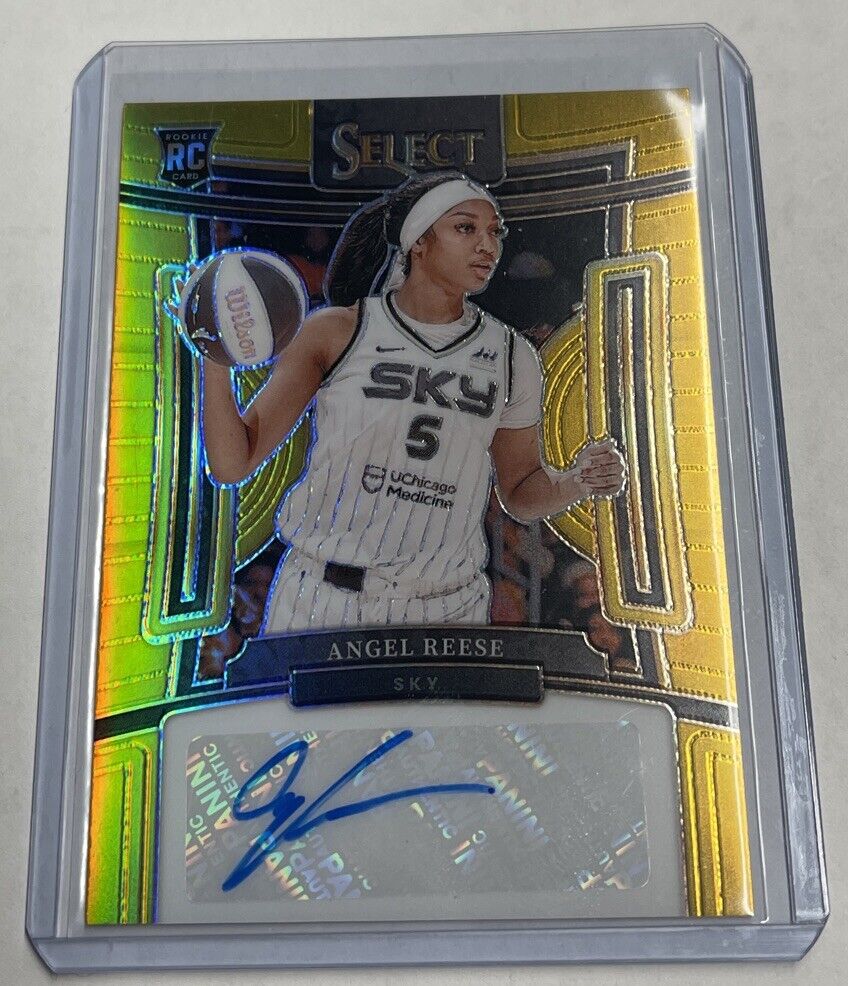 ANGEL REESE 2024 Panini Select WNBA Gold Prizm Rookie Rc Auto Autograph #3/10