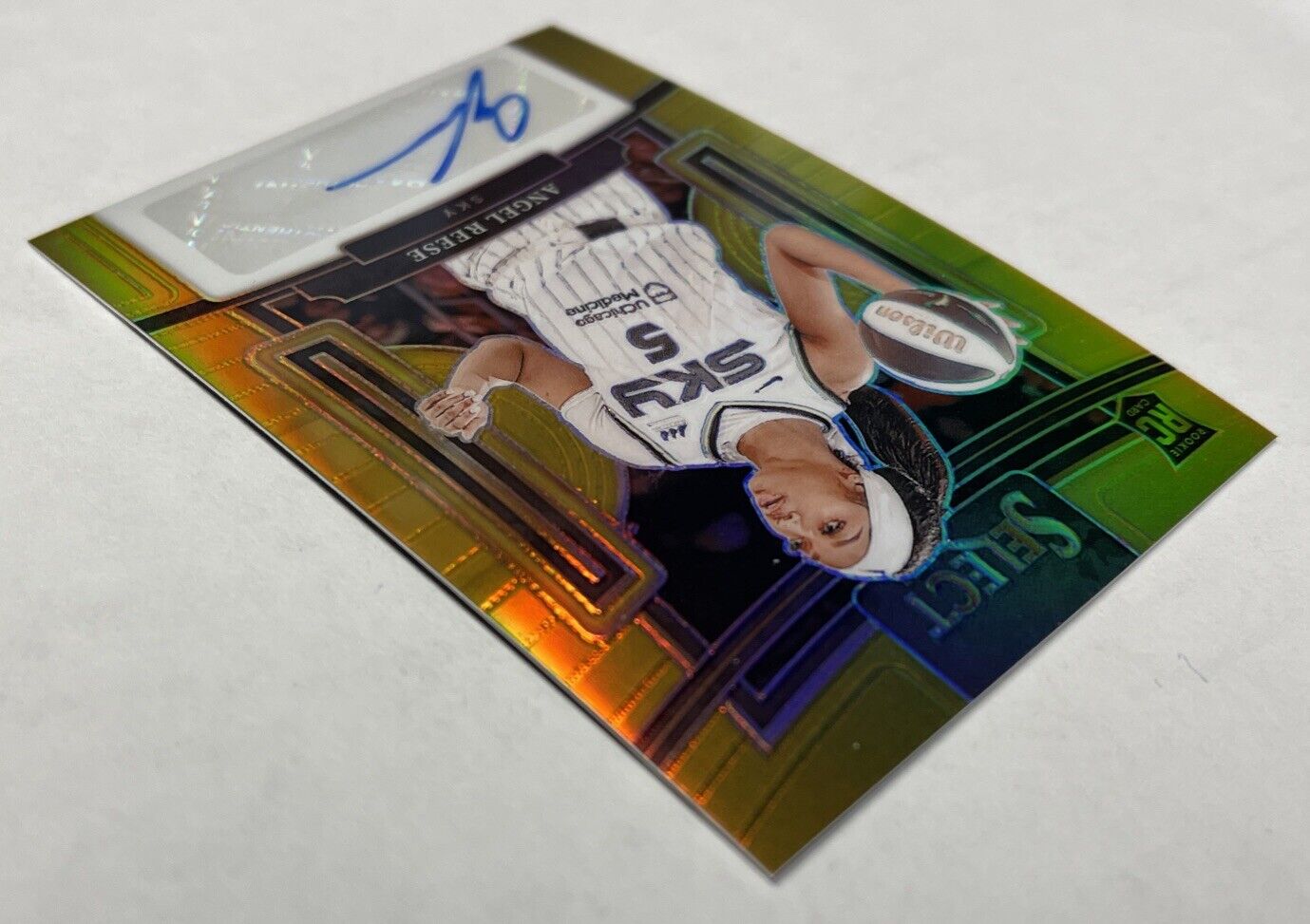 ANGEL REESE 2024 Panini Select WNBA Gold Prizm Rookie Rc Auto Autograph #3/10