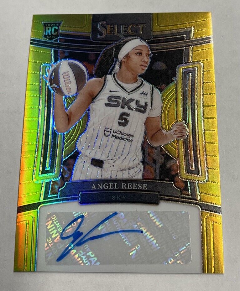 ANGEL REESE 2024 Panini Select WNBA Gold Prizm Rookie Rc Auto Autograph #3/10