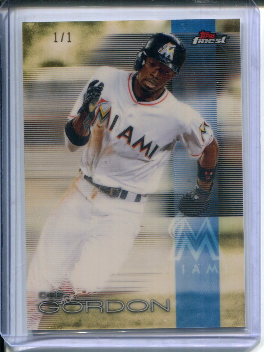 2016 Finest Dee Gordon #4 Superfractor 1 1 PSA 8