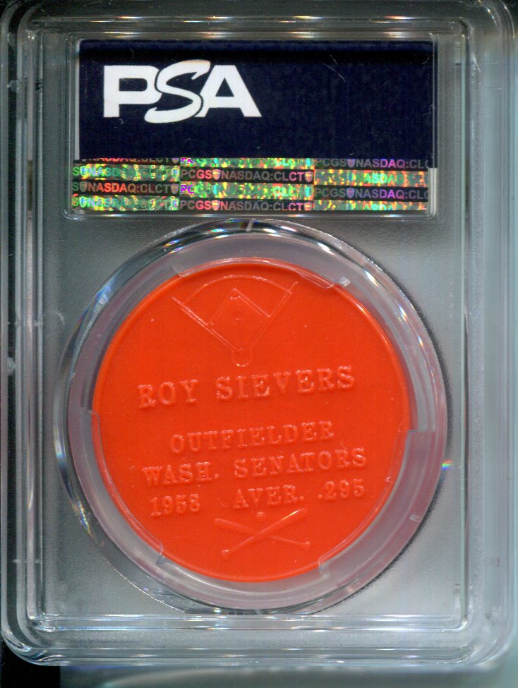 1959 Armour Coins Roy Sievers PSA 8 Orange