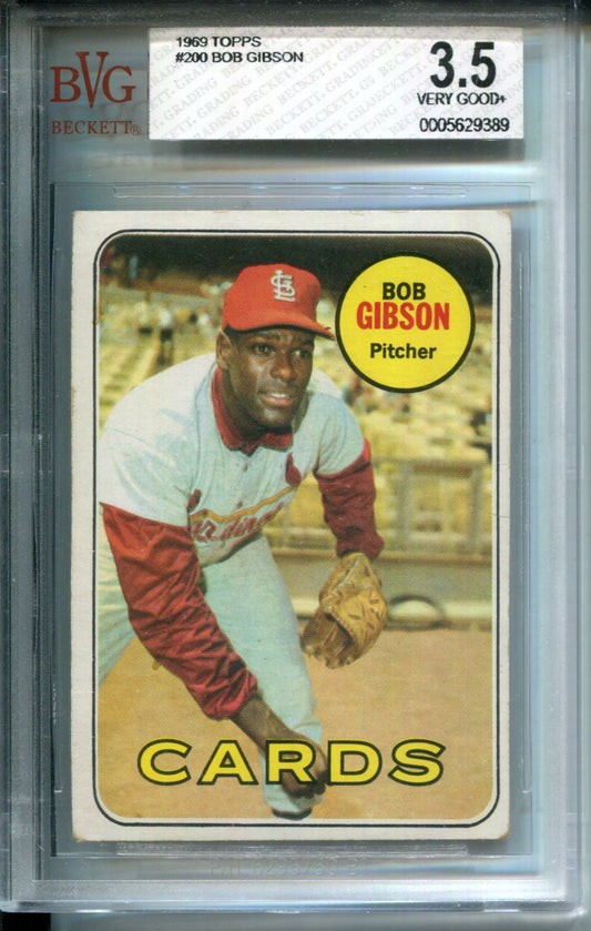 1969 Topps Bob Gibson #200 BGS 3.5