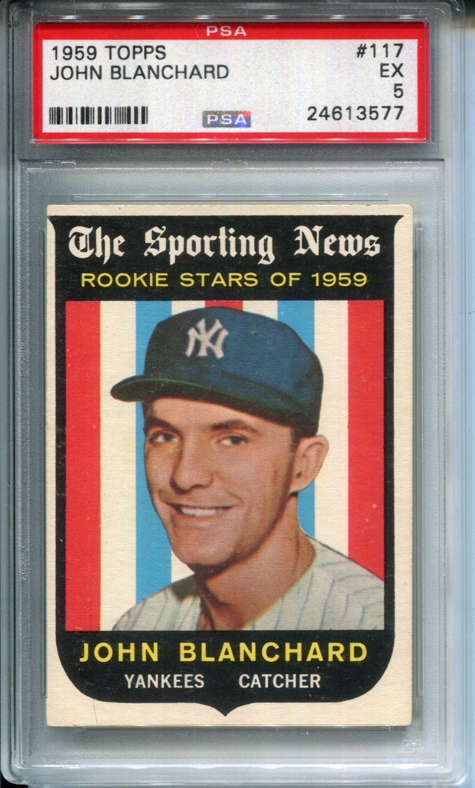 1959 Topps John Blanchard #117 PSA 5