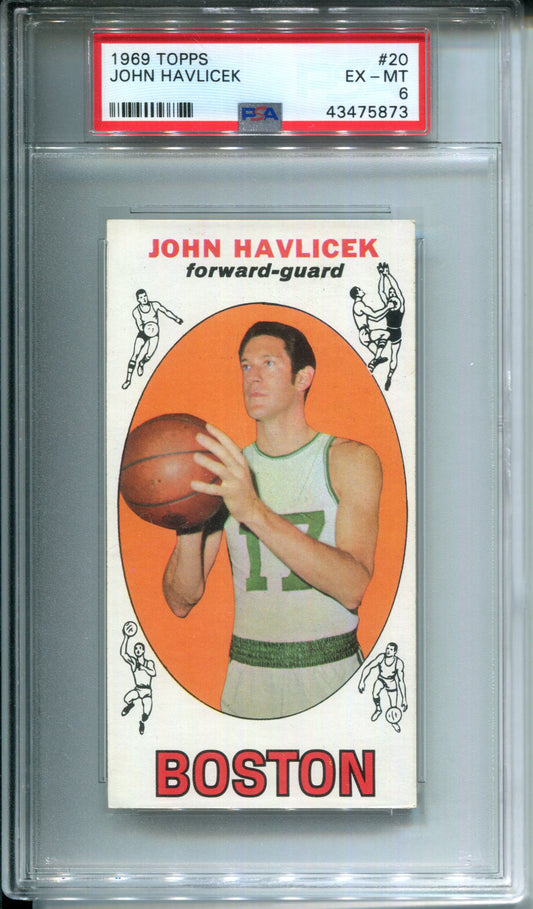 1969-70 Topps John Havlicek #20 PSA 6 Rookie