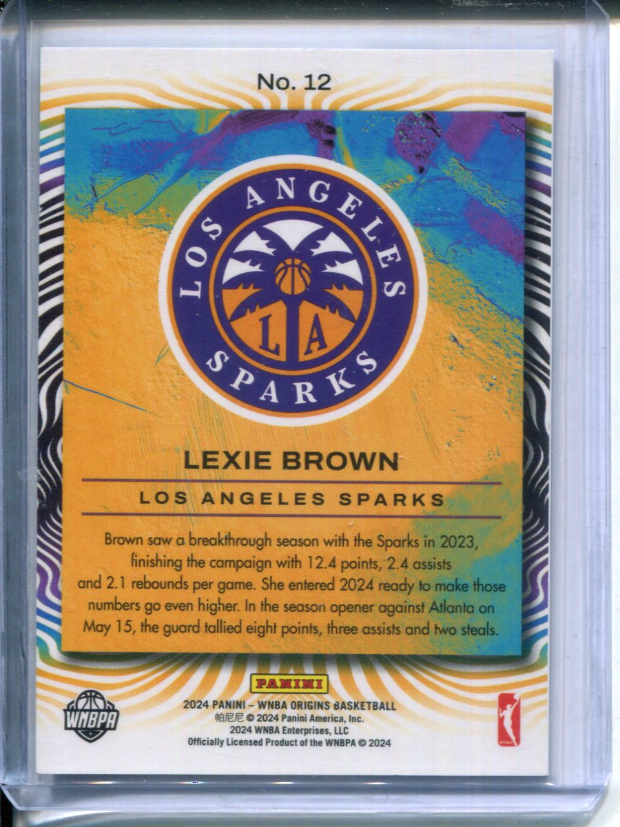 2024 Panini Origins WNBA DRIP Lexie Brown #12