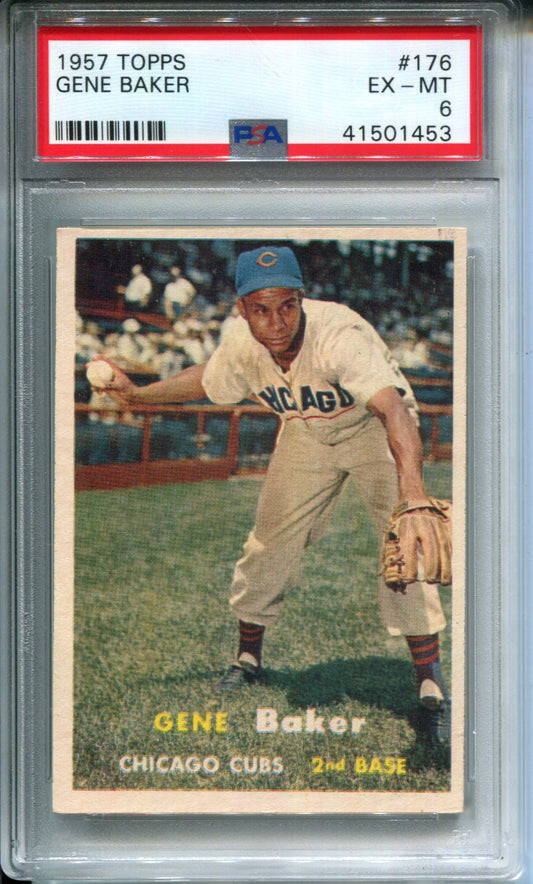 1957 Topps Gene Baker #176 PSA 6