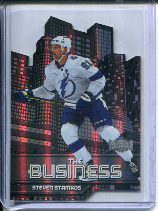 2023-24 Metal Universe THE BUSINESS SP Steven Stamkos #16 RC Rookie