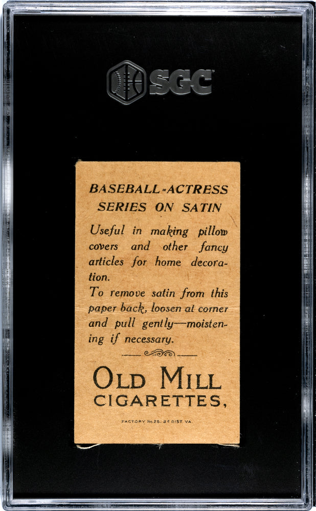 1909 S74 Silks - White (S74-1) Rebel Oakes Old Mill Cigarettes SGC 3