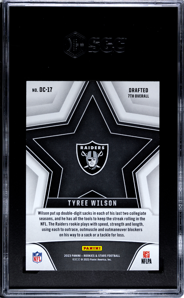2023 Panini Rookies & Stars Tyree Wilson Draft Class Platinum #1/1 SGC 8.5