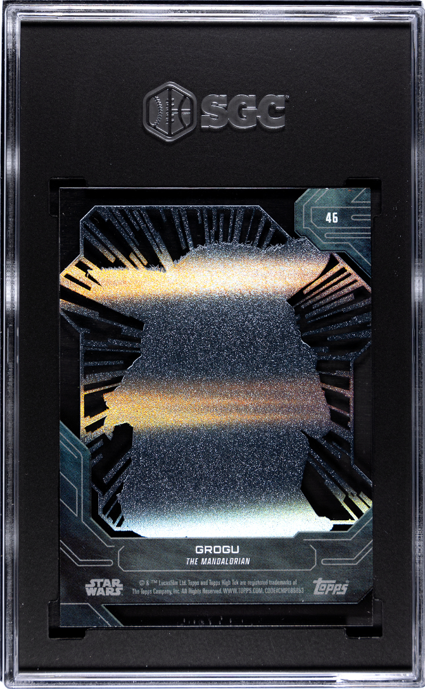 Grogu 2024 Topps Star Wars High Tek Hyperspace Pattern SGC 9 POP 1