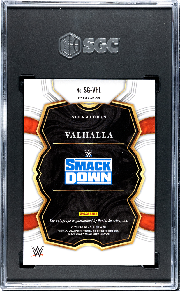 2023 Panini Select Wwe Valhalla #SG-VHL Signature AUTO SGC 10 POP 1