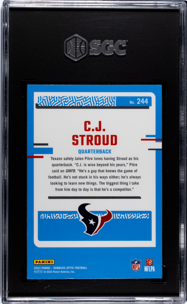 2023 Donruss Optic CJ Stroud #244 SGC 9.5