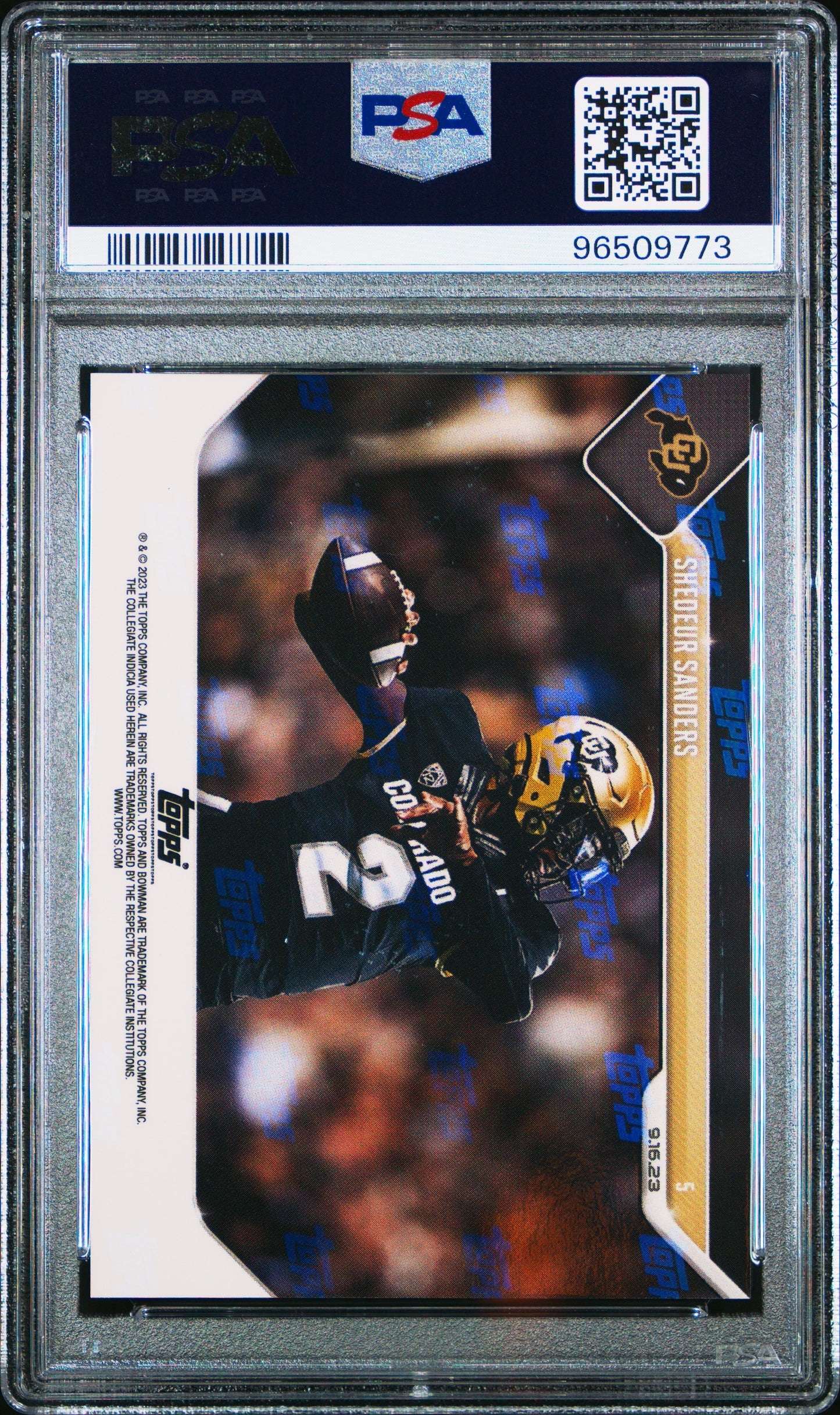 2023 Bowman U Now Shedeur Sanders #5 PSA 9 Colorado Pre Rookie