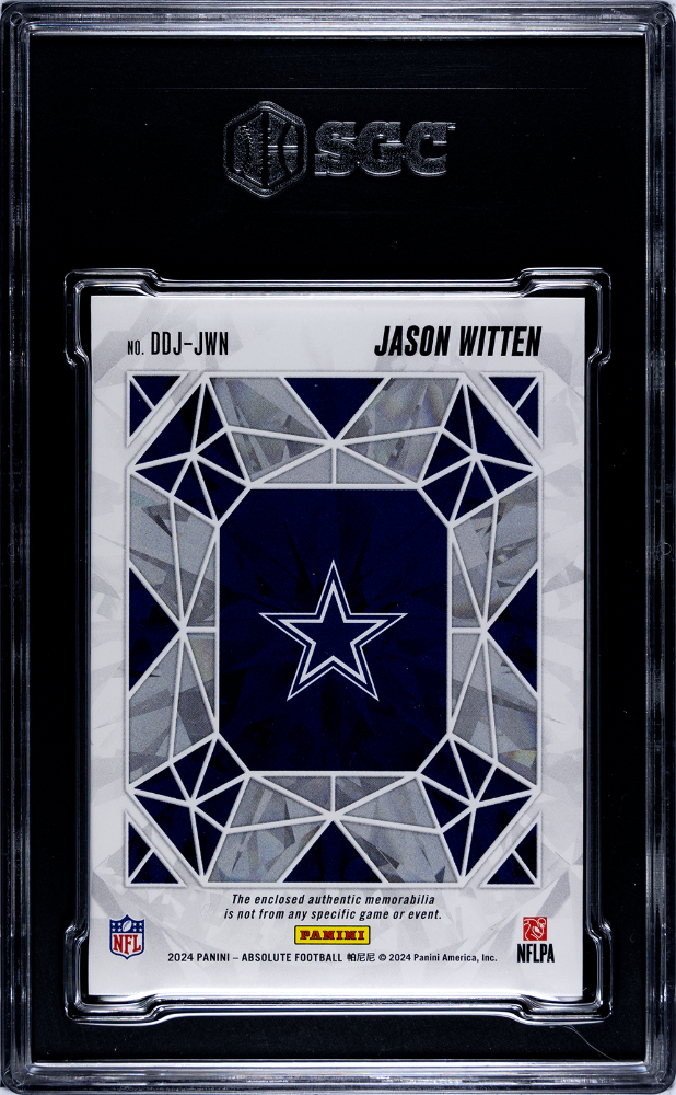 2024 Panini Absolute Jason Witten #DDJ-JWN Draft Diamonds Jersey SGC 9
