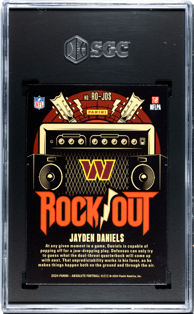2024 Panini Absolute Jayden Daniels #RO-JDS Rock Out SGC 9.5