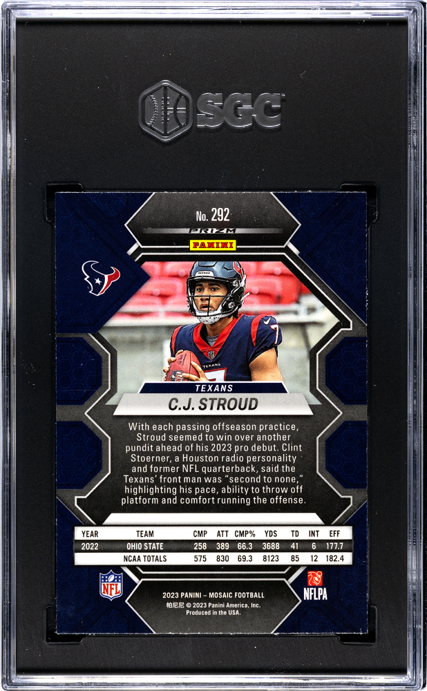 2023 Panini Mosaic CJ Stroud #292 SGC 9.5