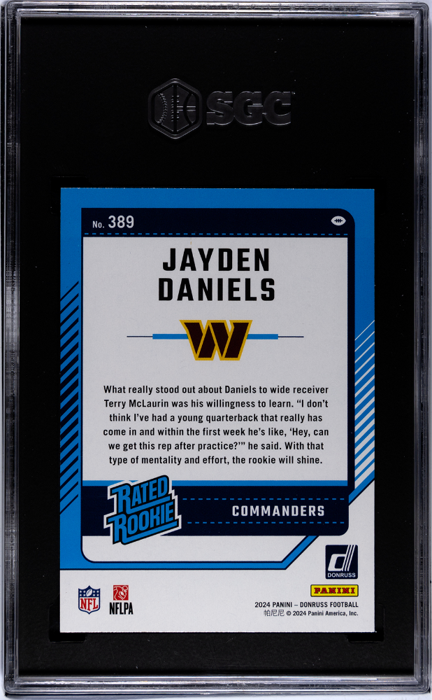 2024 Donruss Jayden Daniels #389 SGC 10
