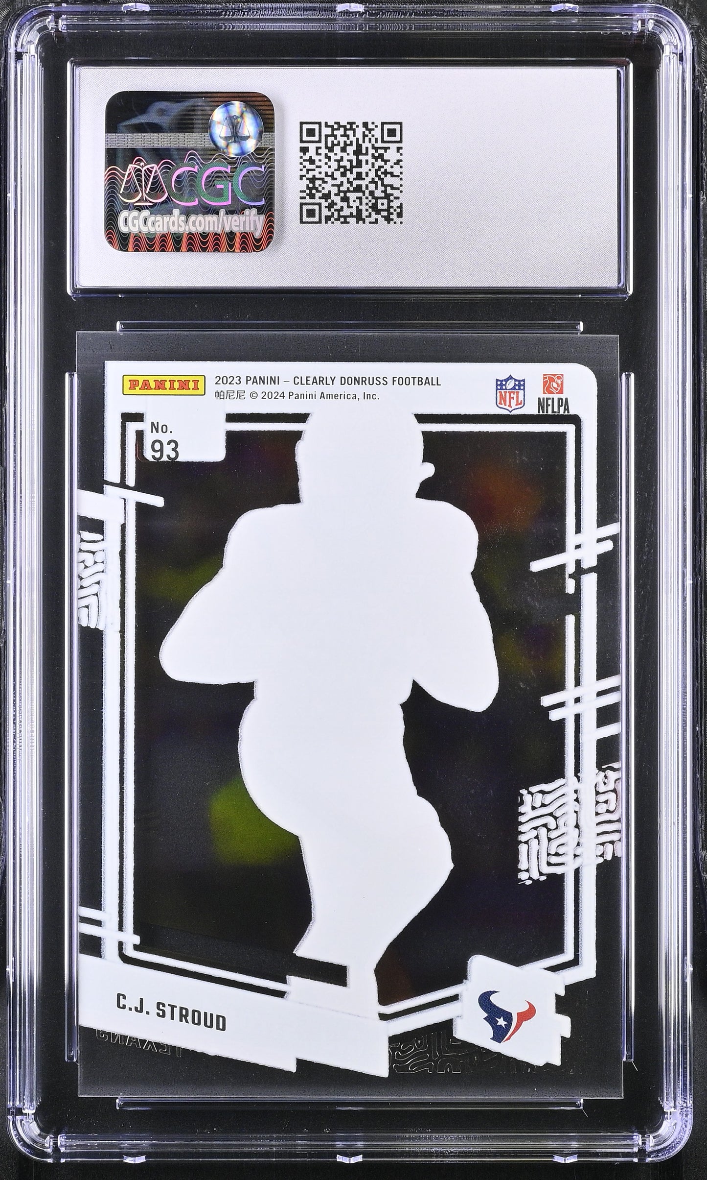 2023 Panini Clearly Donruss C.J. Stroud #93 CGC 10