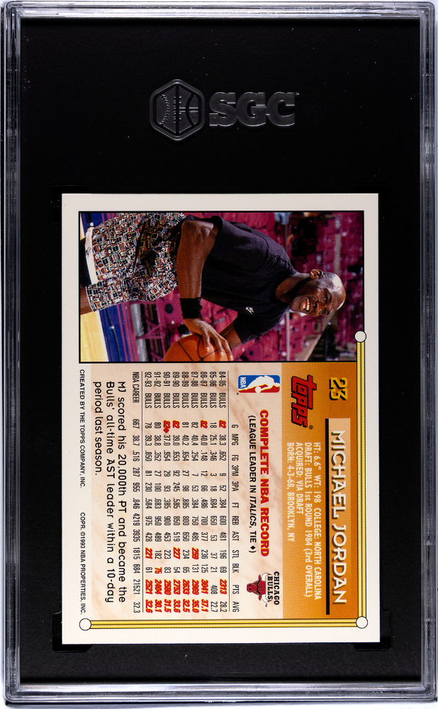 1993-94 Topps Michael Jordan #23 Gold SGC 9.5