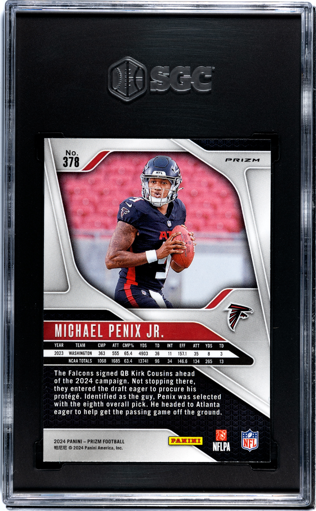 2024 Panini Prizm Michael Penix JR. #378 Green SGC 9.5