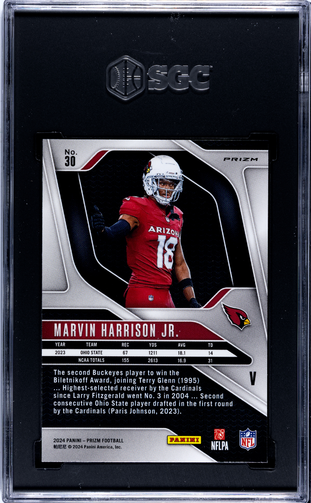 2024 Panini Prizm Marvin Harrison JR. #30 Variation SGC 9