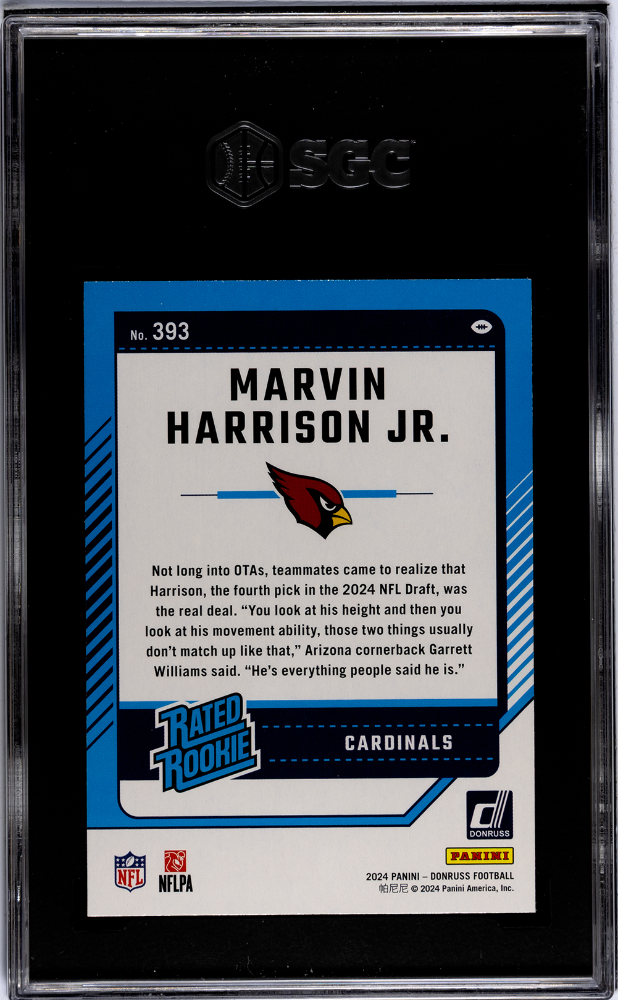 2024 Donruss Marvin Harrison JR. #393 SGC 9.5