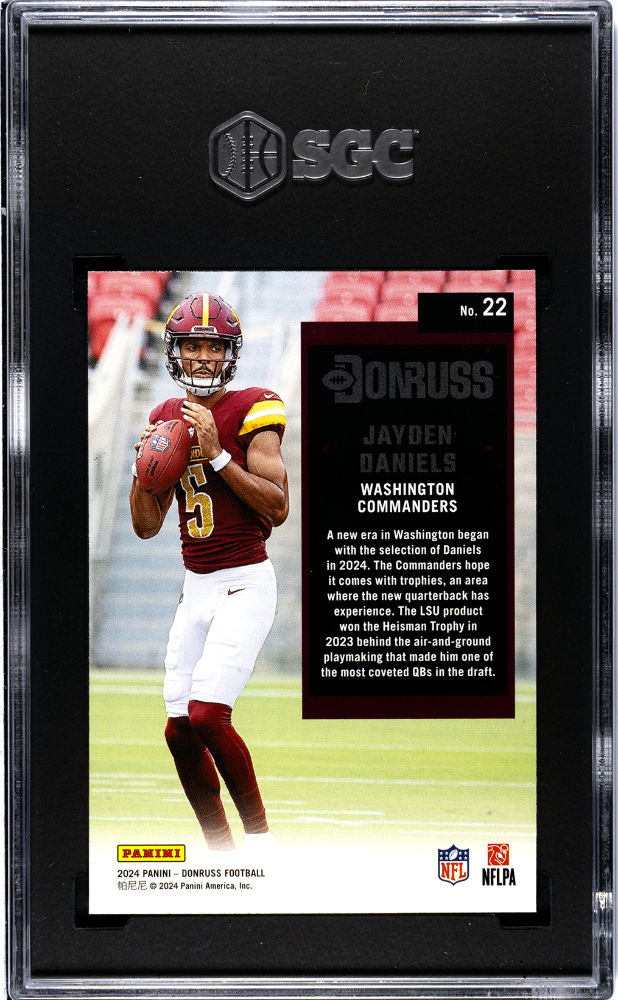 2024 Donruss Jayden Daniels #22 '94 Retro SGC 10