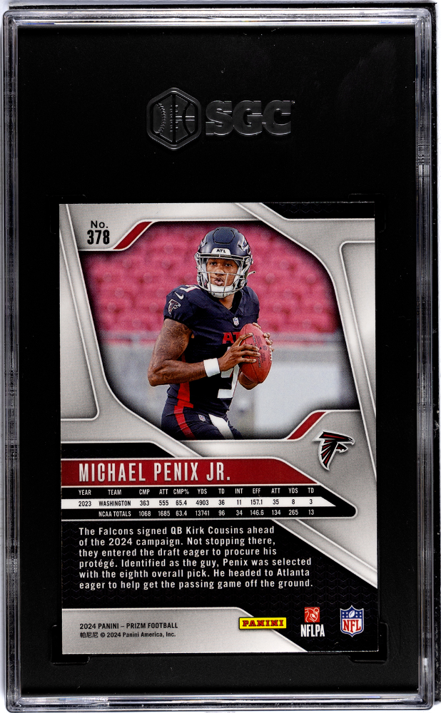 2024 Panini Prizm Michael Penix JR. #378 SGC 10