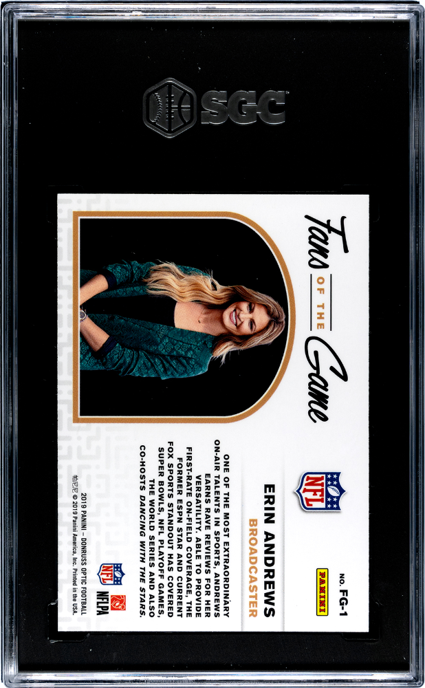2019 Donruss Optic Erin Andrews #FG-1 Fans Of The Game SGC 9.5