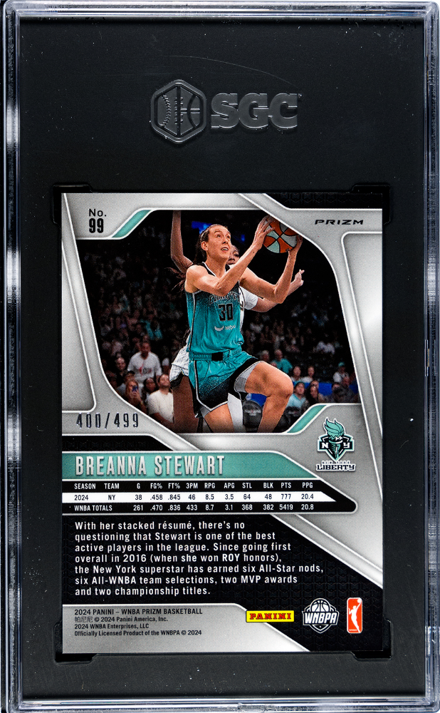 2024 Panini Prizm Wnba Breanna Stewart #99 Pulsar SGC 10 pop 1
