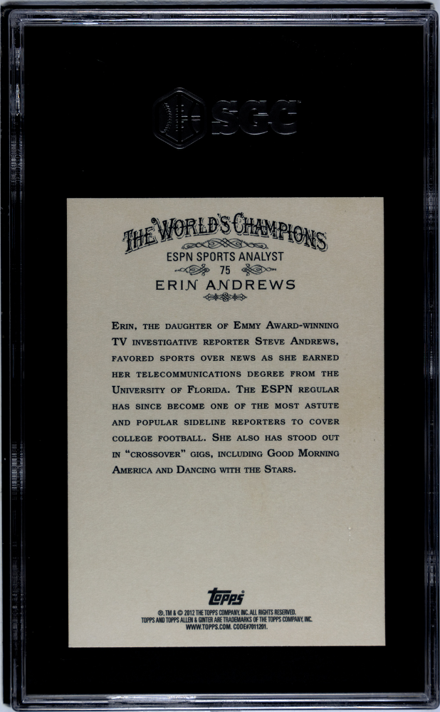 2012 Topps Allen & Ginter Erin Andrews #75 SGC 9