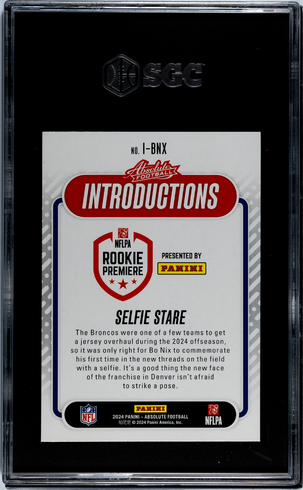 2024 Panini Absolute Bo Nix #I-BNX Introductions SGC 10 POP 14