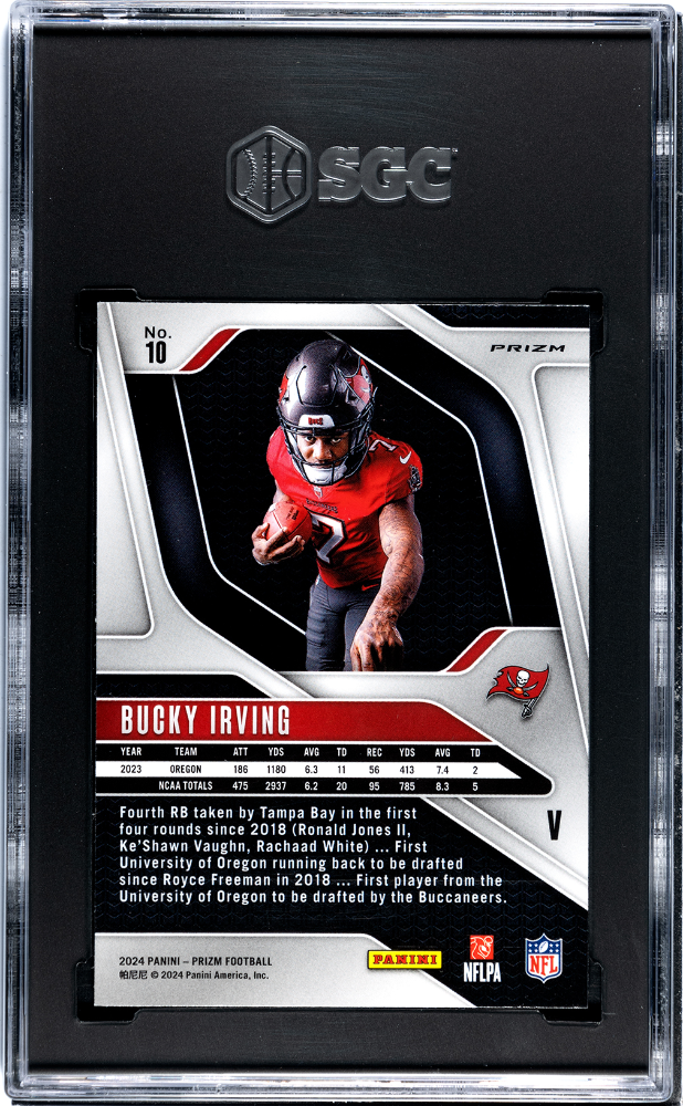 2024 Panini Prizm Bucky Irving #10 Variation SGC 8