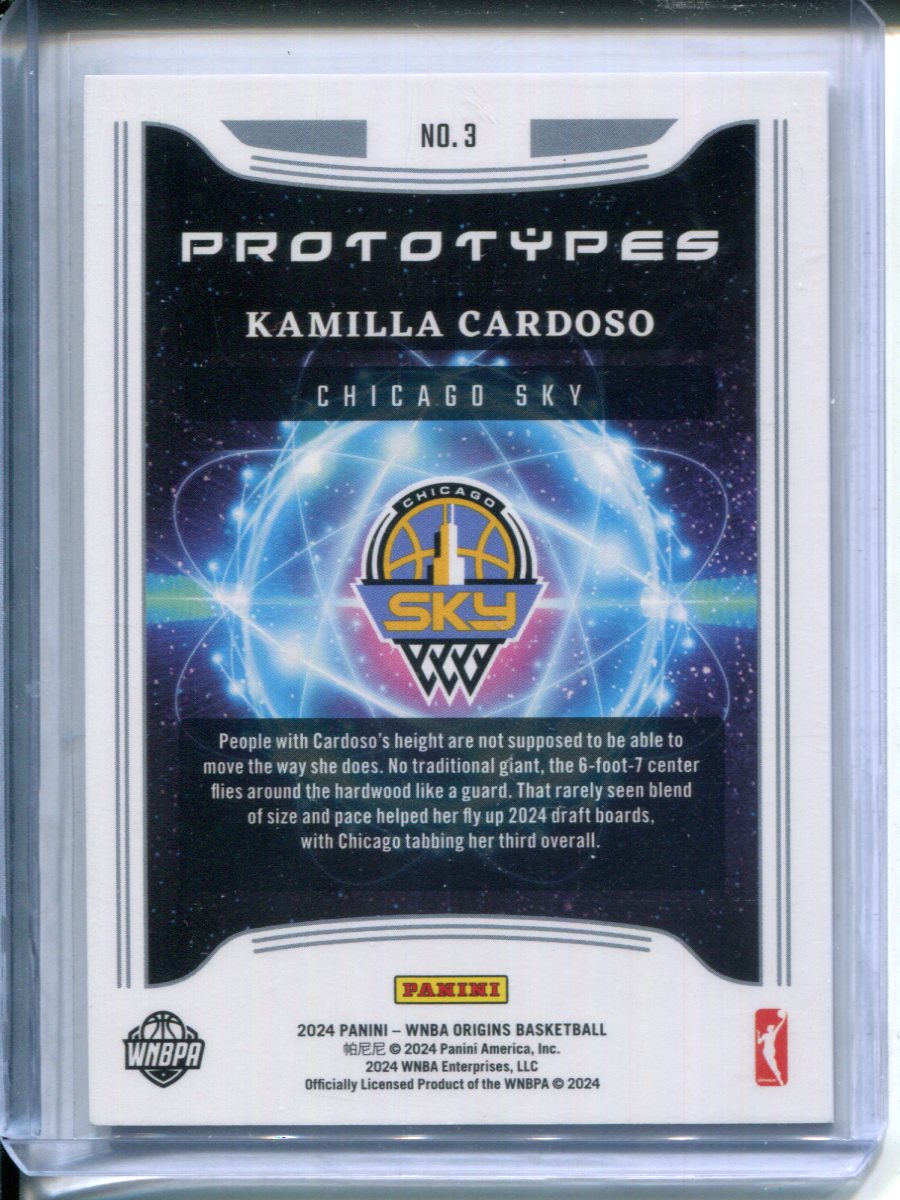 2024 Panini Origins WNBA Prototypes Kamilla Cardoso #3 RC