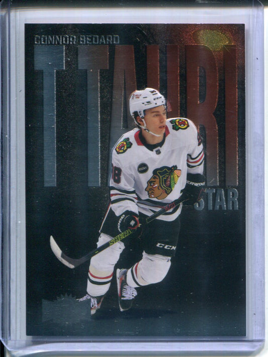 2023-24 SkyBox Metal Universe Hockey Connor Bedard T Tauri Phase Star Rookie