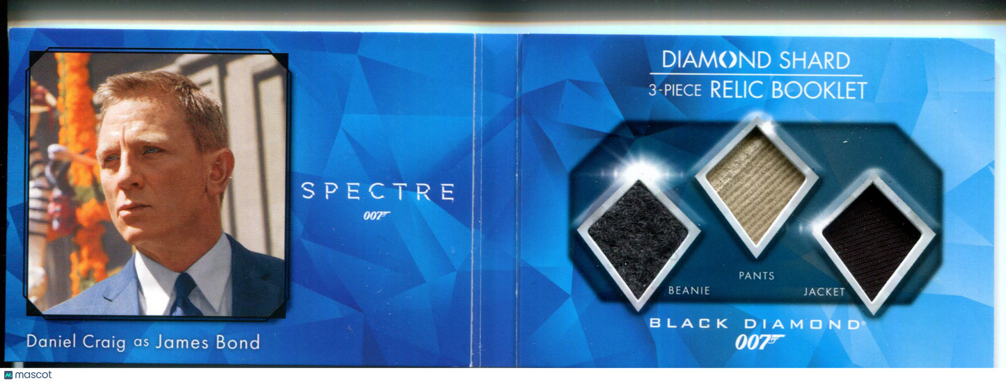 2024 Black Diamond Spectre Diamond Shard Relic Booklet Daniel Craig James Bond