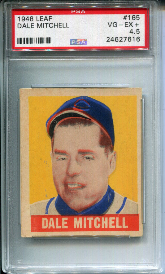 1948 Leaf Dale Mitchell #165 PSA 4.5