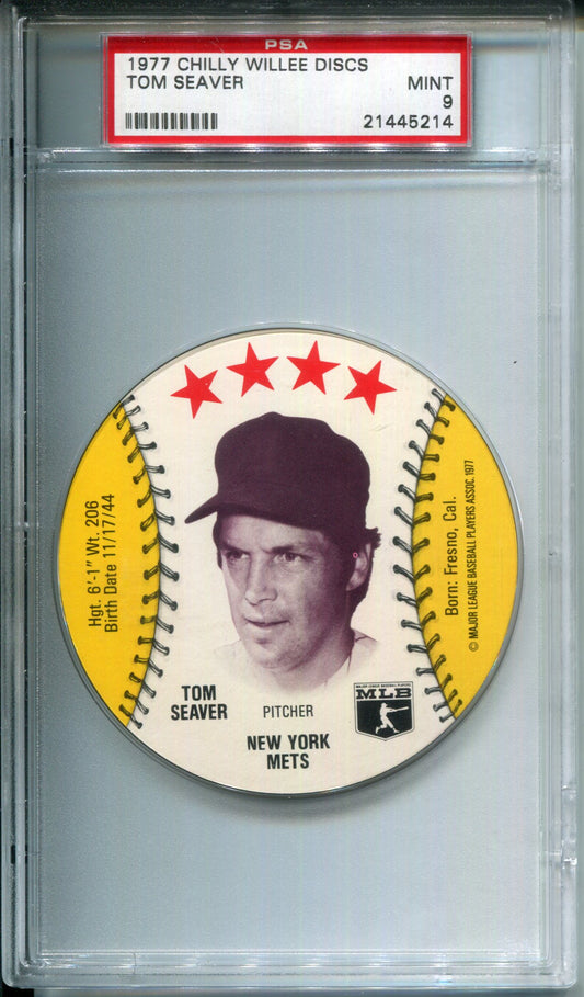 1977 Chilly Willee Discs Tom Seaver PSA 9