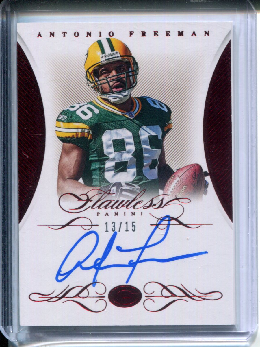 2015 Panini Flawless Antonio Freeman #86 13/15 Autographed