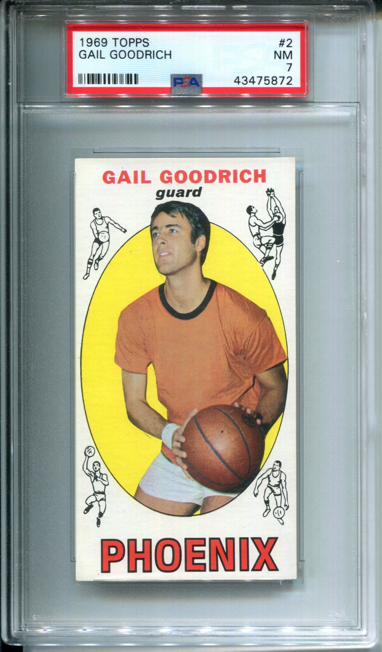 1969-70 Topps Gail Goodrich #2 PSA 7 Rookie