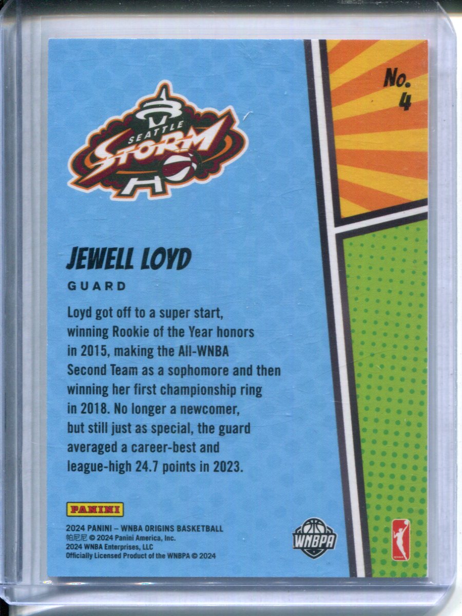 2024 Panini WNBA Jewell Loyd #24 Origins Origin Stories