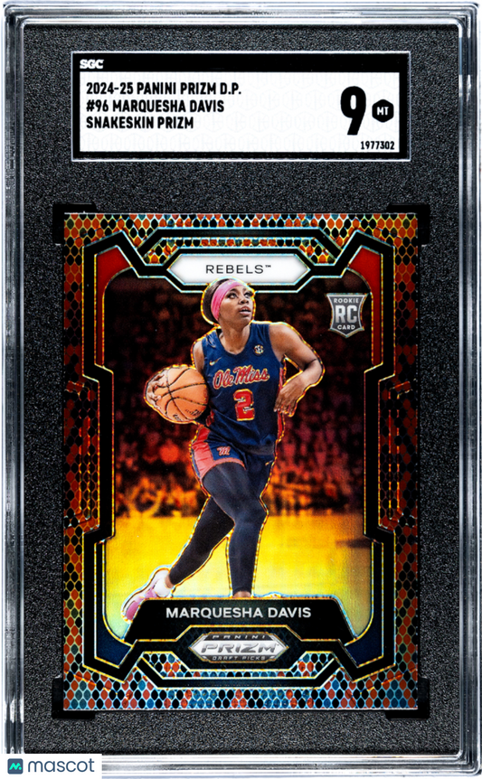 2024 Panini Prizm D.P. Marquesha Davis #96 Snakeskin SGC 9 POP 1