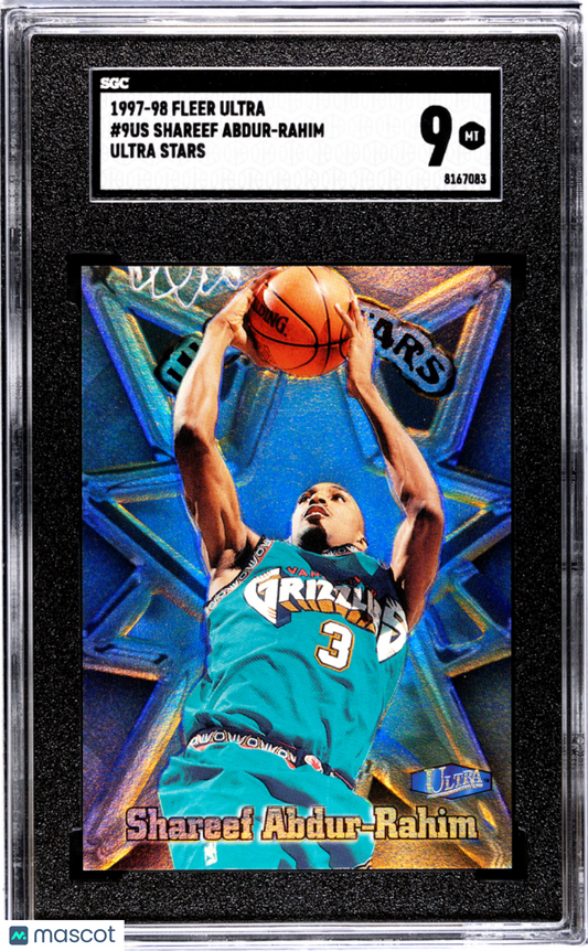 1997 Fleer Ultra Shareef Abdur-Rahim #9US Stars SGC 9