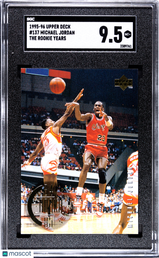 1995-96 Upper Deck Michael Jordan #137 The Rookie Years SGC 9.5