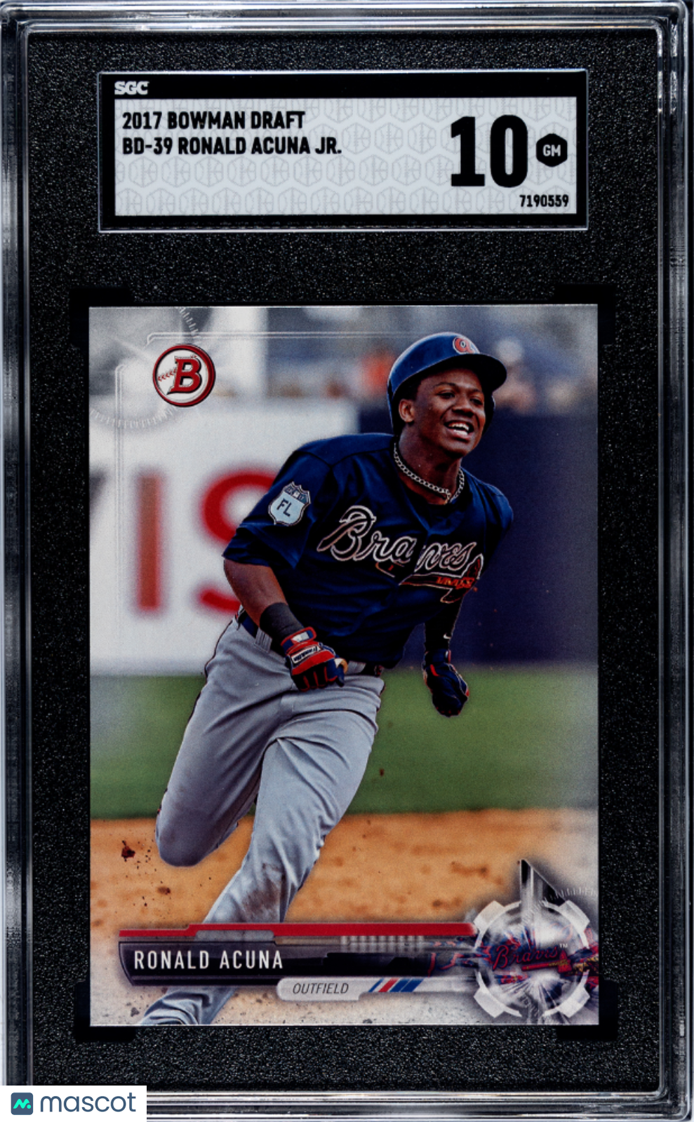 2017 Bowman Draft Ronald Acuna JR. #BD-39 SGC 10