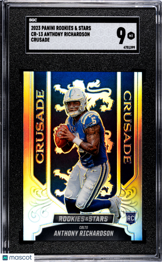 2023 Panini Rookies & Stars Anthony Richardson #CR-13 Crusade SGC 9